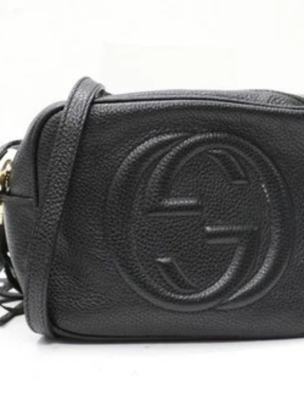 Gucci Pebbled Calfskin Small Soho Disco Bag - Black